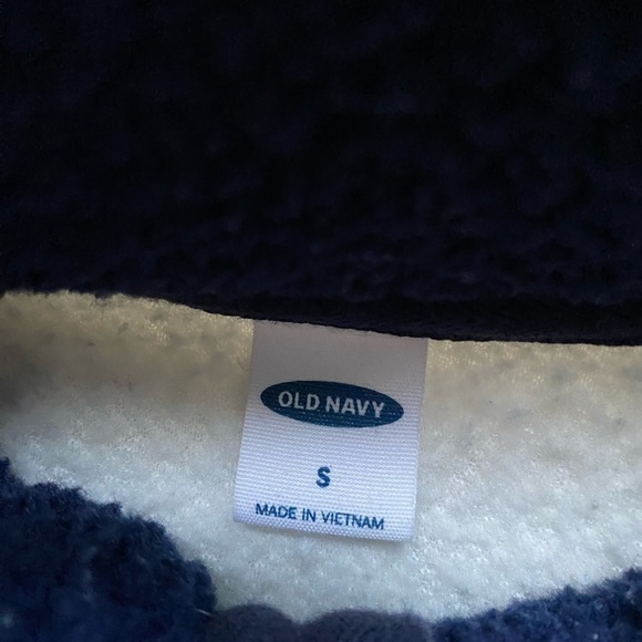 Old Navy Fleece Zip Up Sherpa Women's Small - Picture 3 of 3